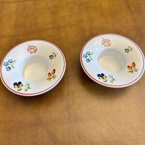 Tea Light Candle Holders (2) Villeroy & Boch Petite Fleur Depuis 1748 Luxembourg